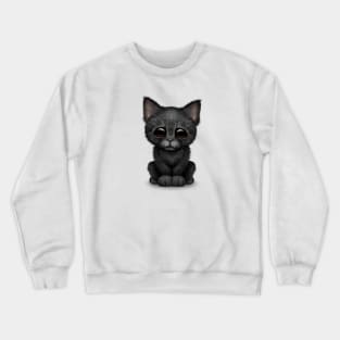 Cute Black Kitten Cat Crewneck Sweatshirt